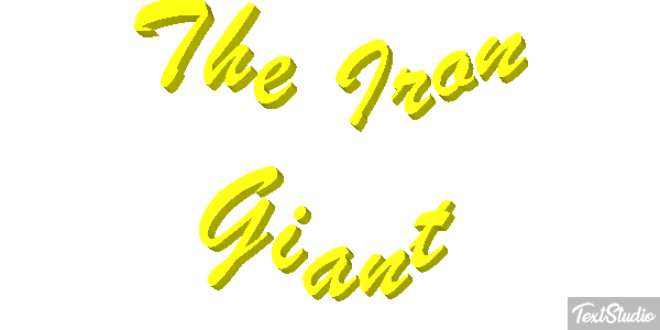 The Iron Giant Efecto de texto