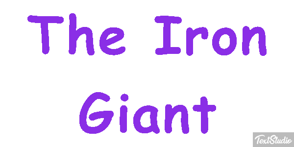 The Iron Giant Efecto de texto