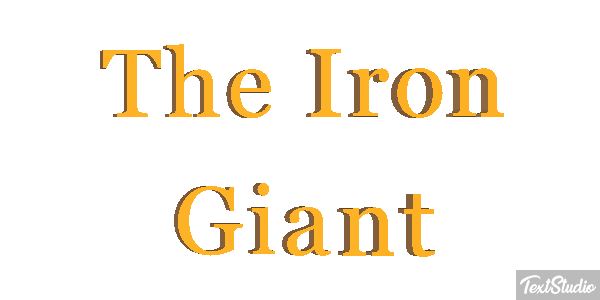 The Iron Giant Efecto de texto