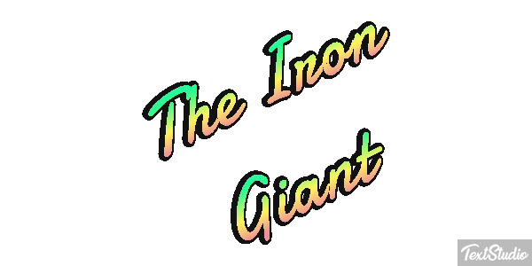 The Iron Giant Efecto de texto