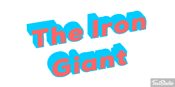 The Iron Giant Efecto de texto