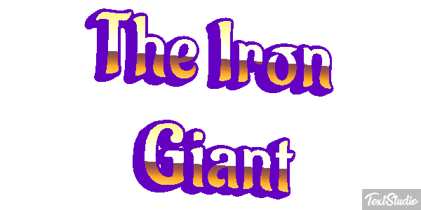 The Iron Giant Efecto de texto