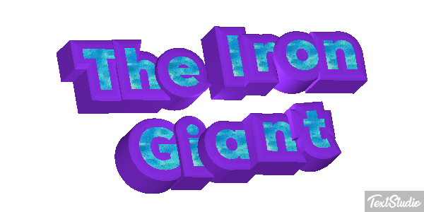 The Iron Giant Efecto de texto
