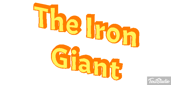 The Iron Giant Efecto de texto