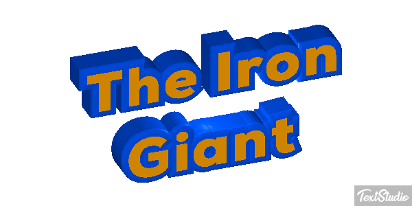 The Iron Giant Efecto de texto