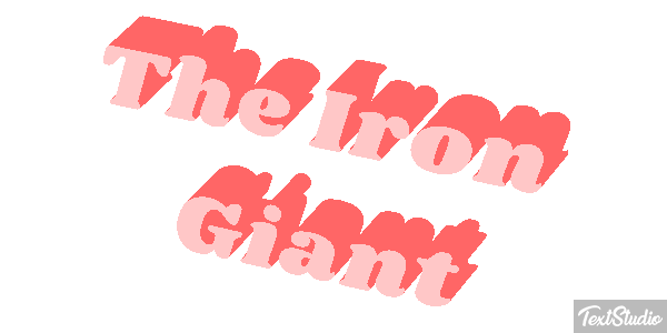 The Iron Giant Efecto de texto