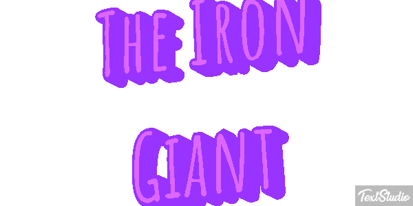 The Iron Giant Efecto de texto