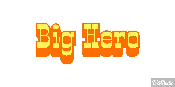 Big Hero Text effect
