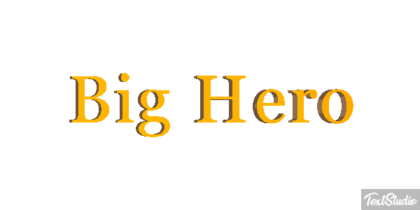 Big Hero Text effect