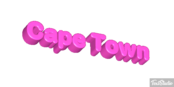 Cape Town Effetto testo
