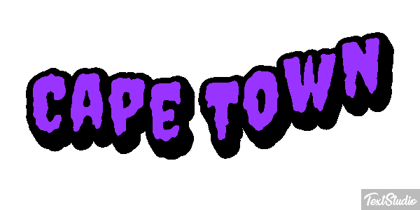 Cape Town Effetto testo