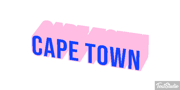 Cape Town Effetto testo