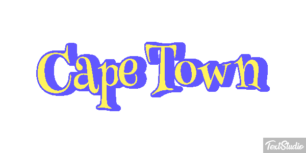 Cape Town Effetto testo