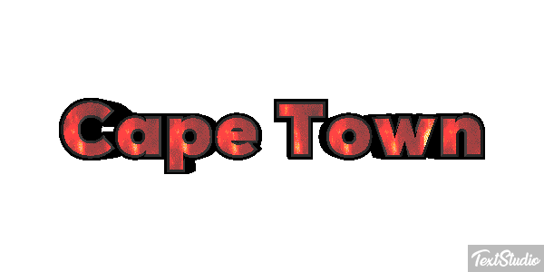 Cape Town Effetto testo