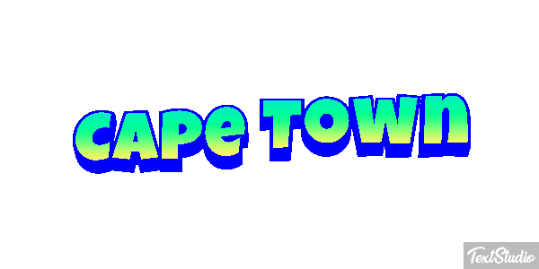Cape Town Effetto testo