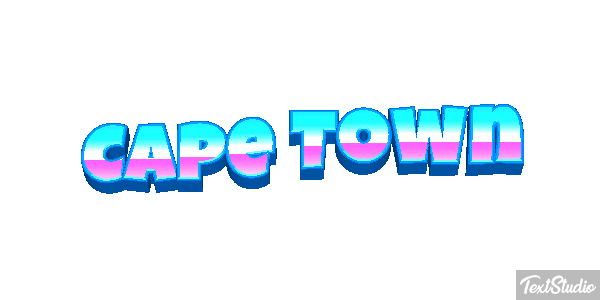 Cape Town Effetto testo