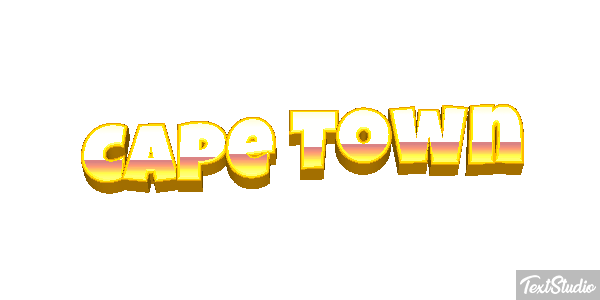 Cape Town Effetto testo