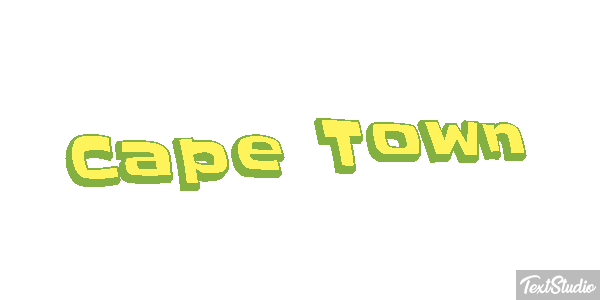 Cape Town Effetto testo