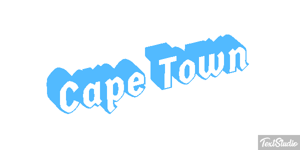 Cape Town Effetto testo