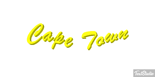 Cape Town Effetto testo