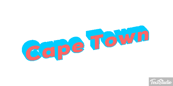 Cape Town Effetto testo