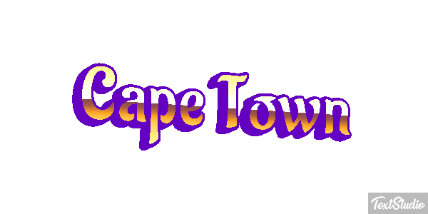 Cape Town Effetto testo