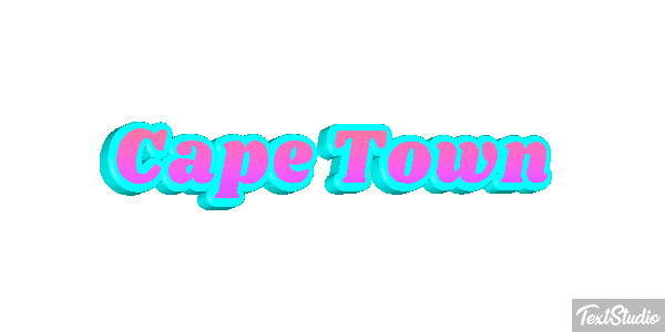 Cape Town Effetto testo