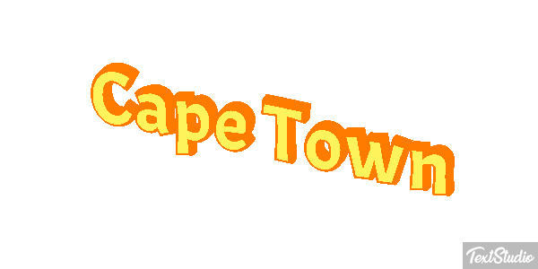 Cape Town Effetto testo