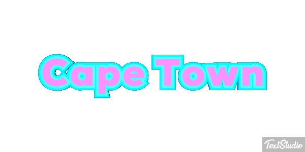 Cape Town Effetto testo