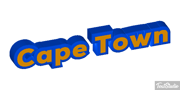 Cape Town Effetto testo