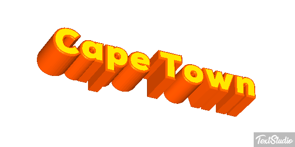Cape Town Effetto testo