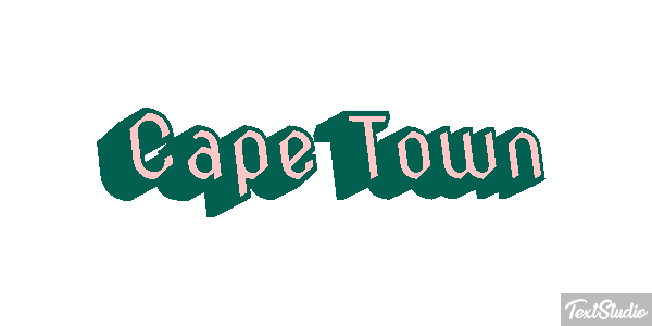 Cape Town Effetto testo