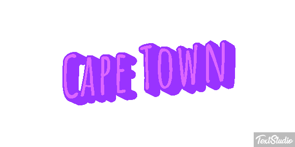 Cape Town Effetto testo