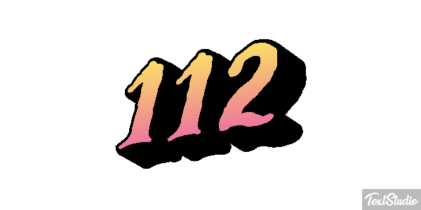112 Texteffekt