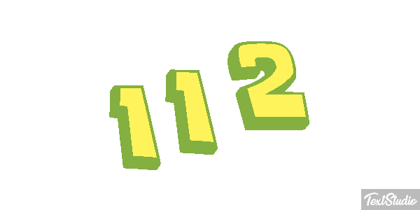 112 Texteffekt