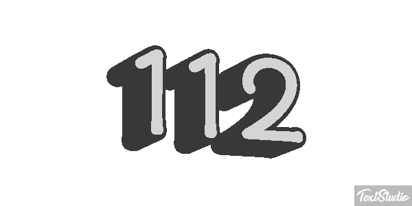 112 Texteffekt