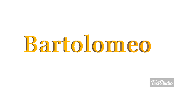 Bartolomeo Effetto testo