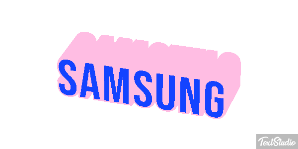 Samsung Text effect