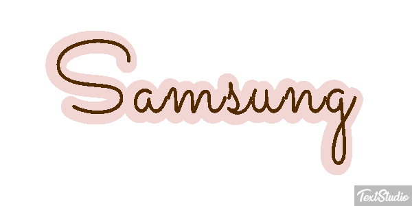 Samsung Text effect
