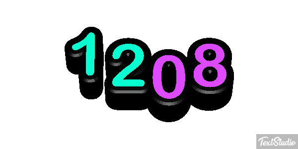 1208 Text effect