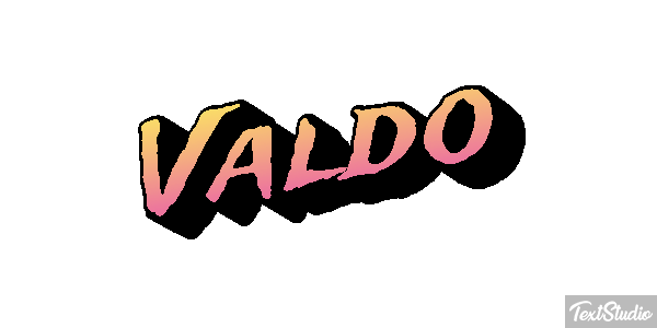 Valdo Текстовый эффект