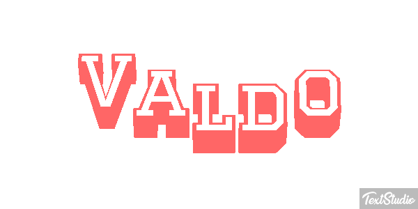Valdo Текстовый эффект