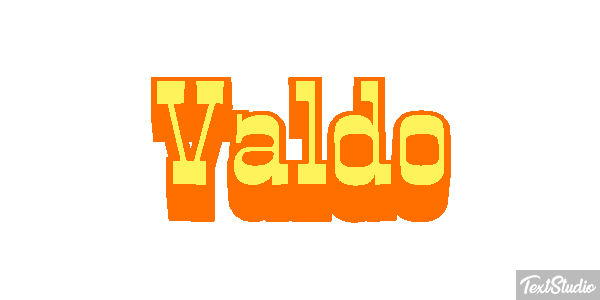 Valdo Текстовый эффект