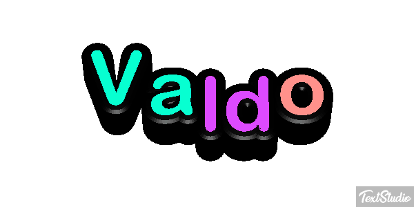 Valdo Текстовый эффект