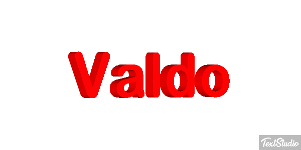 Valdo Текстовый эффект