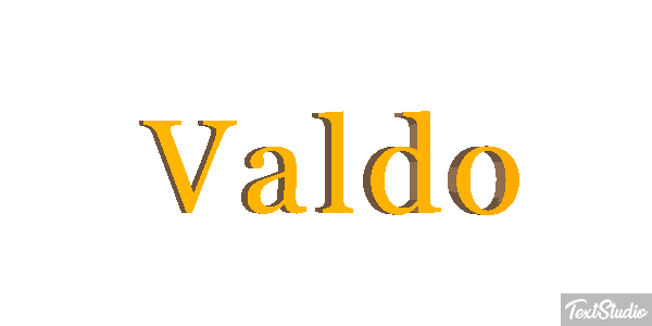 Valdo Текстовый эффект