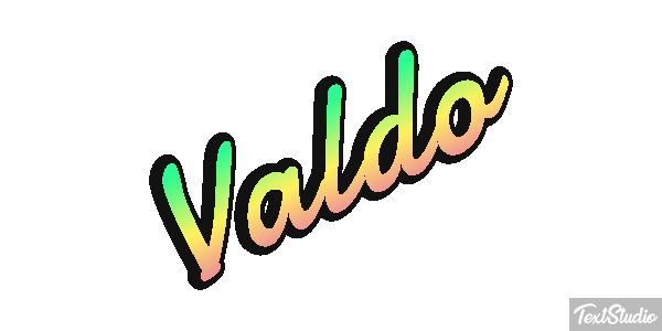 Valdo Текстовый эффект