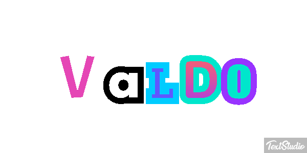 Valdo Текстовый эффект