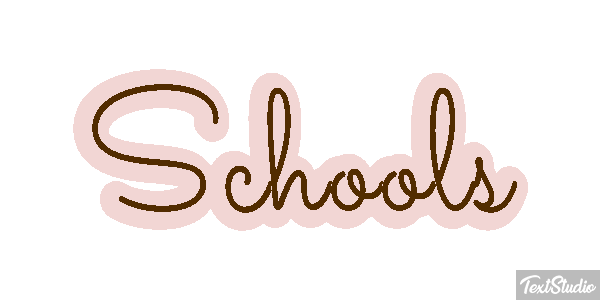 Schools Text effect