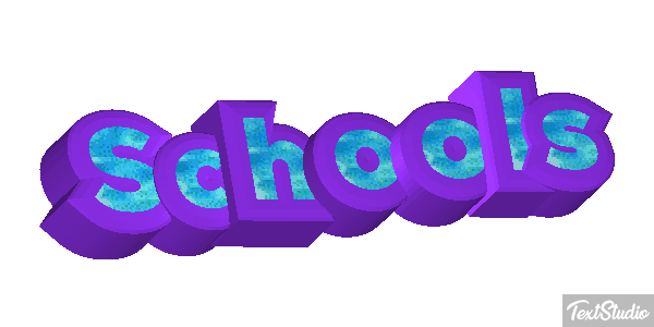 Schools Text effect